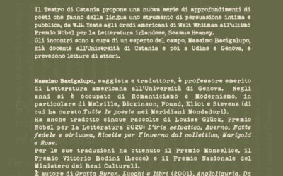 Poesia a Teatro: Ciclo di incontri al Teatro Stabile di Catania