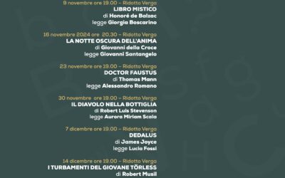 Nuovo ciclo dei Caffè Letterari al Teatro Stabile di Catania